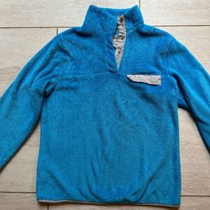 Jachs Blue Men’s Snap Fleece Jacket size S